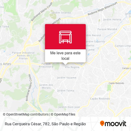 Rua Cerqueira César, 782 mapa