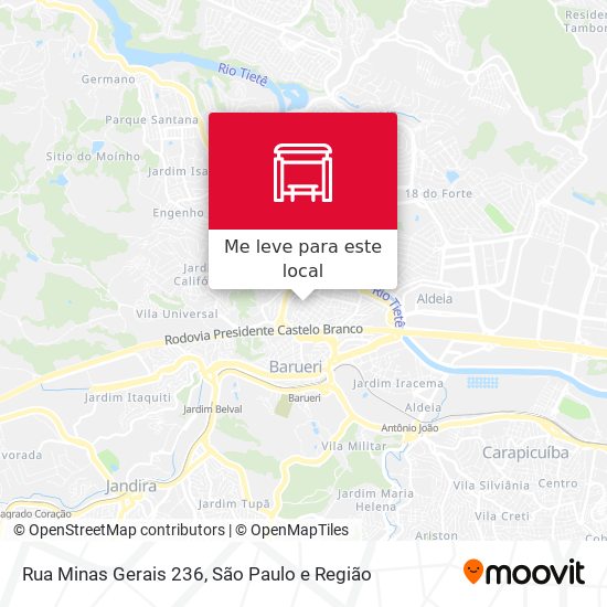 Rua Minas Gerais 236 mapa