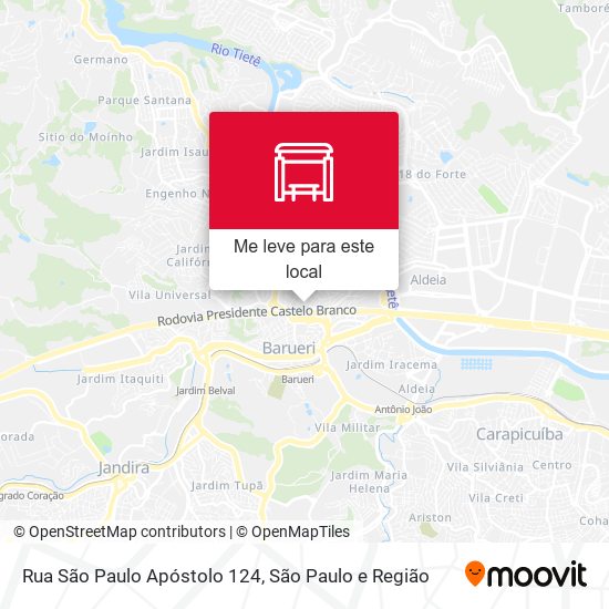 Rua São Paulo Apóstolo 124 mapa