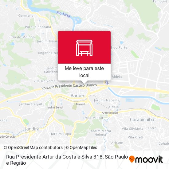 Rua Presidente Artur da Costa e Silva 318 mapa