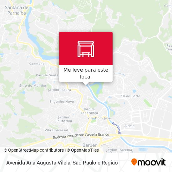 Avenida Ana Augusta Vilela mapa