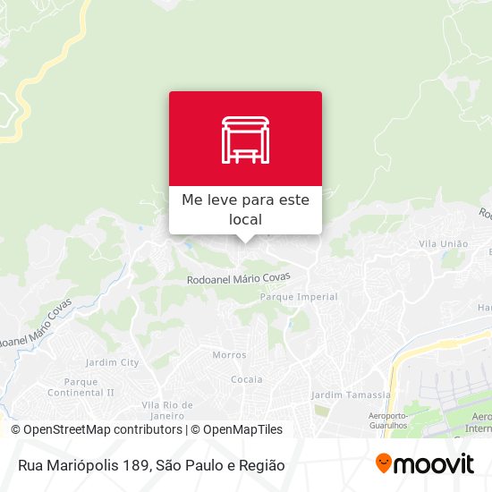 Rua Mariópolis 189 mapa