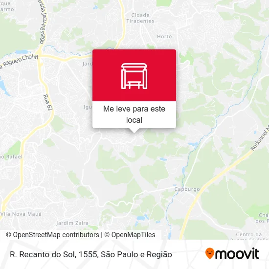 R. Recanto do Sol, 1555 mapa