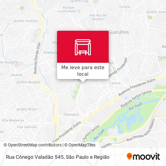 Rua Cônego Valadão 545 mapa