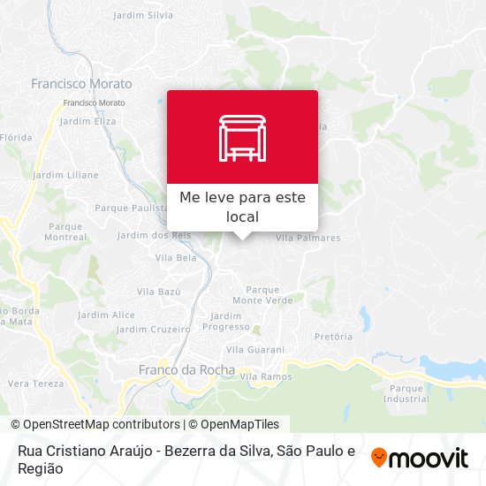 Rua Cristiano Araújo - Bezerra da Silva mapa