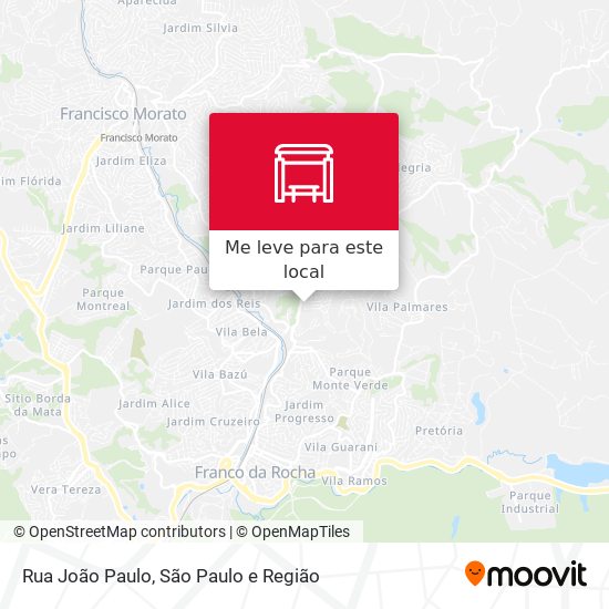 Rua João Paulo mapa