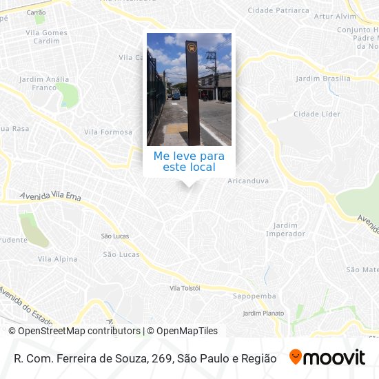 R. Com. Ferreira de Souza, 269 mapa