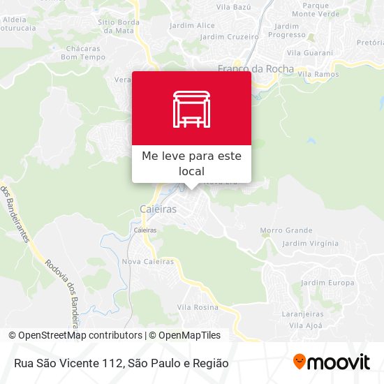 Rua São Vicente 112 mapa