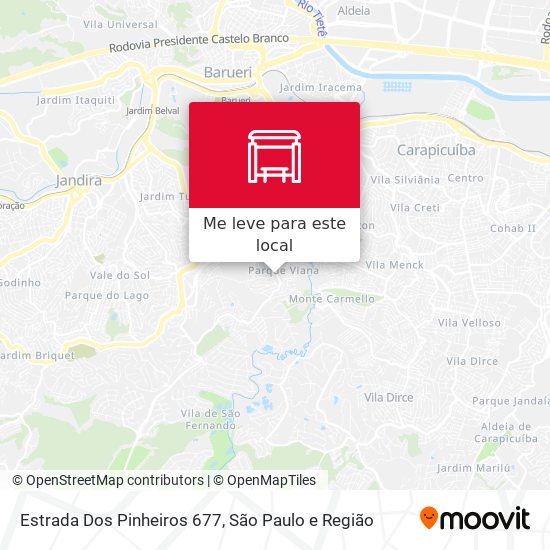 Estrada Dos Pinheiros 677 mapa