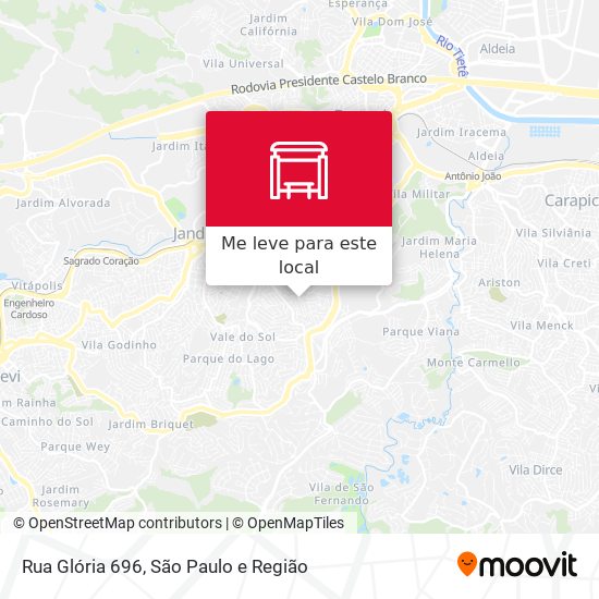 Rua Glória 696 mapa