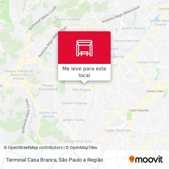 Terminal Casa Branca mapa