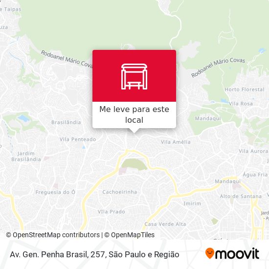 Av. Gen. Penha Brasil, 257 mapa