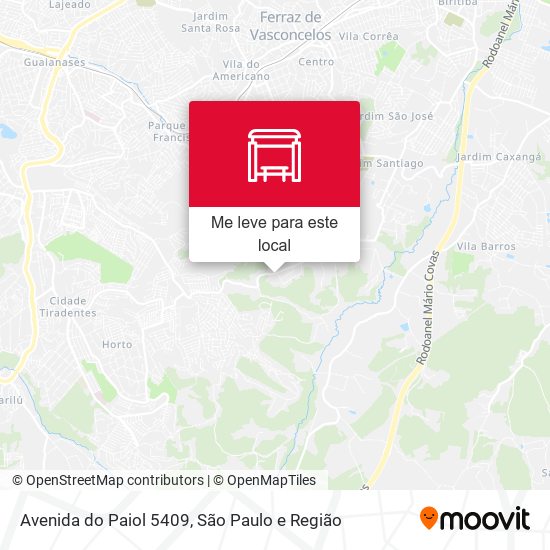 Avenida do Paiol 5409 mapa