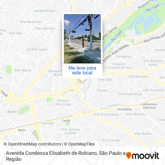 Avenida Condessa Elisabeth de Robiano mapa