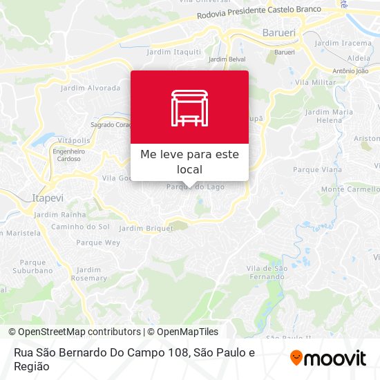 Rua São Bernardo Do Campo 108 mapa