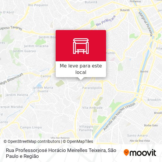 Rua Professorjosé Horácio Meirelles Teixeira mapa