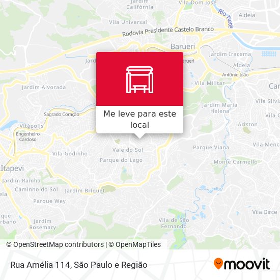 Rua Amélia 114 mapa