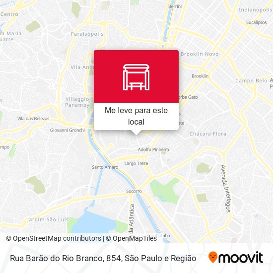 Rua Barão do Rio Branco, 854 mapa