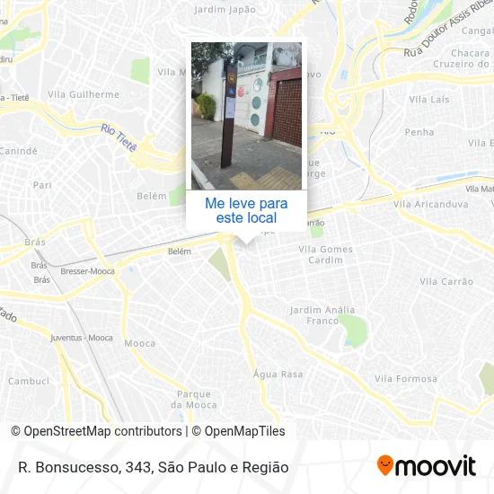 R. Bonsucesso, 343 mapa