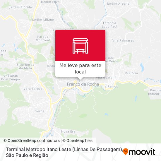 Terminal Metropolitano Leste (Linhas De Passagem) mapa