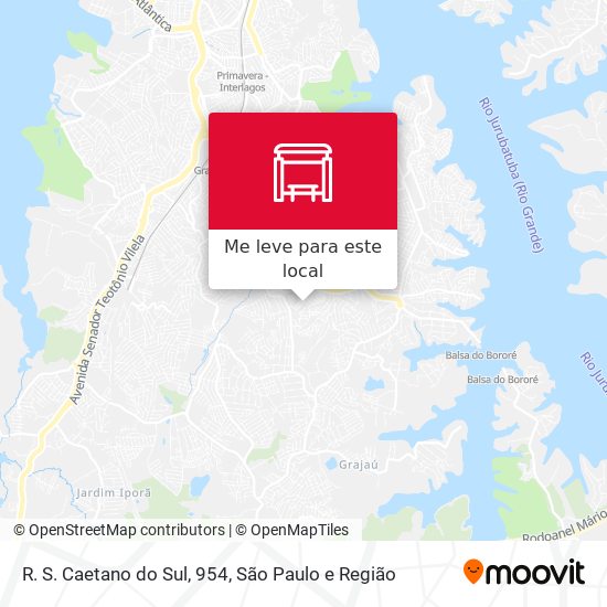 R. S. Caetano do Sul, 954 mapa