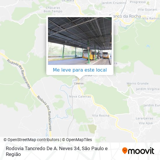 Rodovia Tancredo De A. Neves 34 mapa