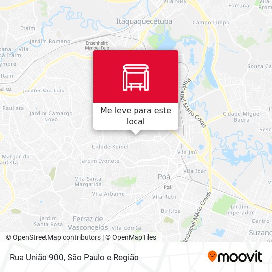 Rua União 900 mapa