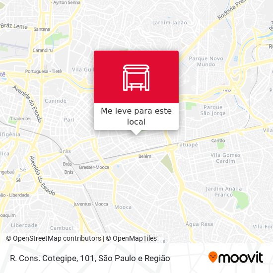R. Cons. Cotegipe, 101 mapa