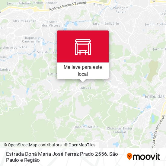 Estrada Doná Maria José Ferraz Prado 2556 mapa