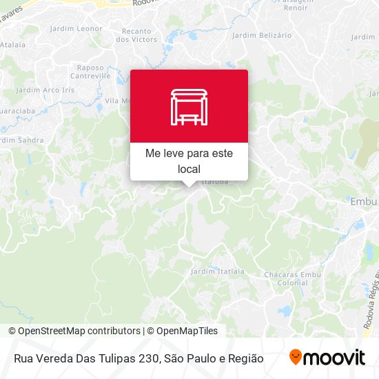 Rua Vereda Das Tulipas 230 mapa