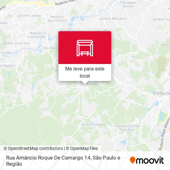 Rua Amâncio Roque De Camargo 14 mapa