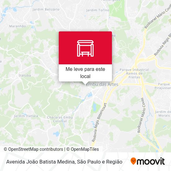 Avenida João Batista Medina mapa