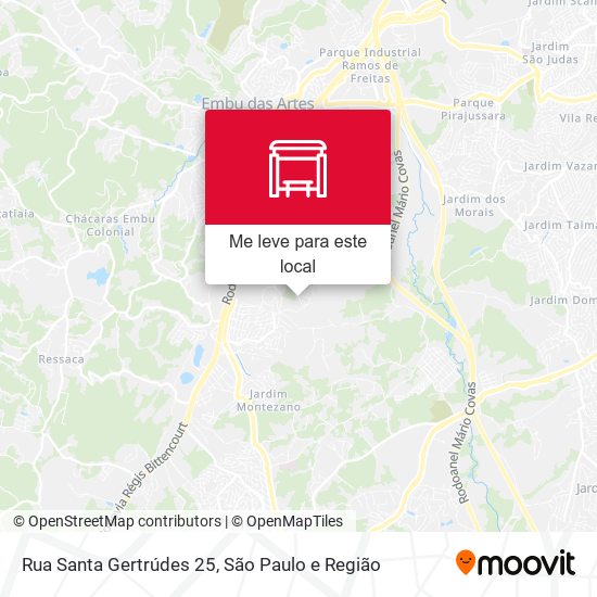 Rua Santa Gertrúdes 25 mapa
