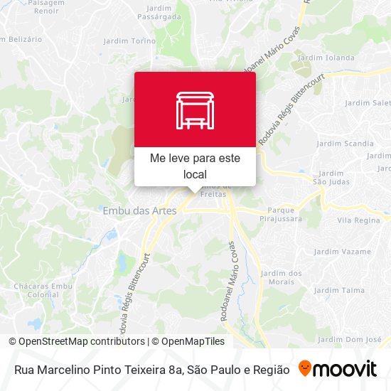 Rua Marcelino Pinto Teixeira 8a mapa