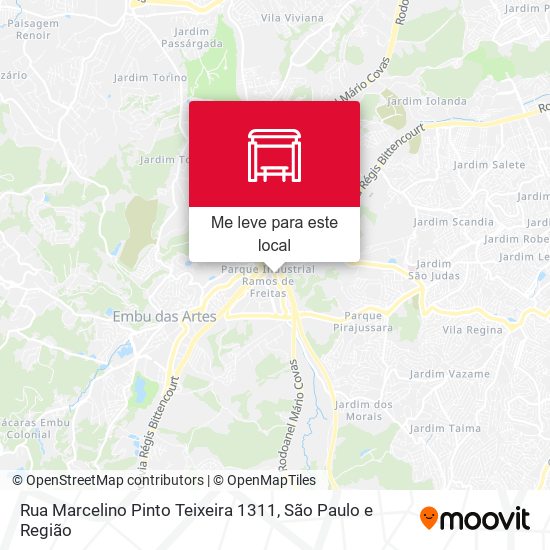 Rua Marcelino Pinto Teixeira 1311 mapa
