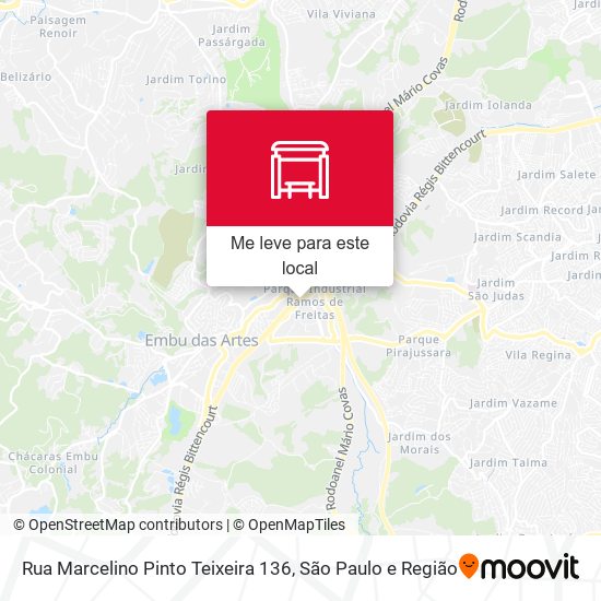 Rua Marcelino Pinto Teixeira 136 mapa