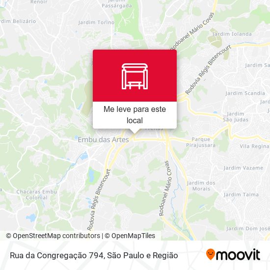 Rua da Congregação 794 mapa