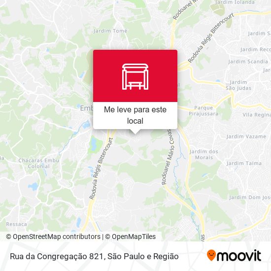 Rua da Congregação 821 mapa