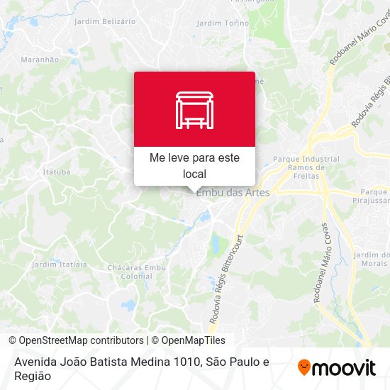 Avenida João Batista Medina 1010 mapa