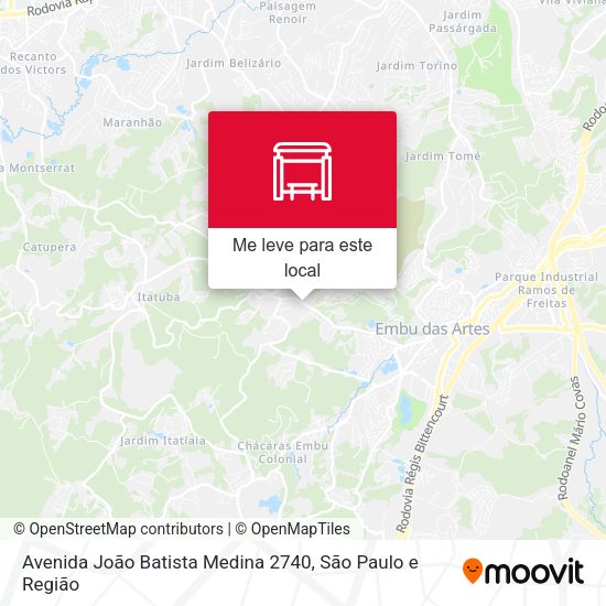 Avenida João Batista Medina 2740 mapa