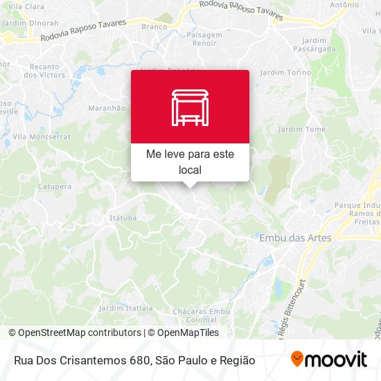 Rua Dos Crisantemos 680 mapa