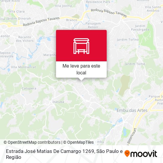 Estrada José Matias De Camargo 1269 mapa