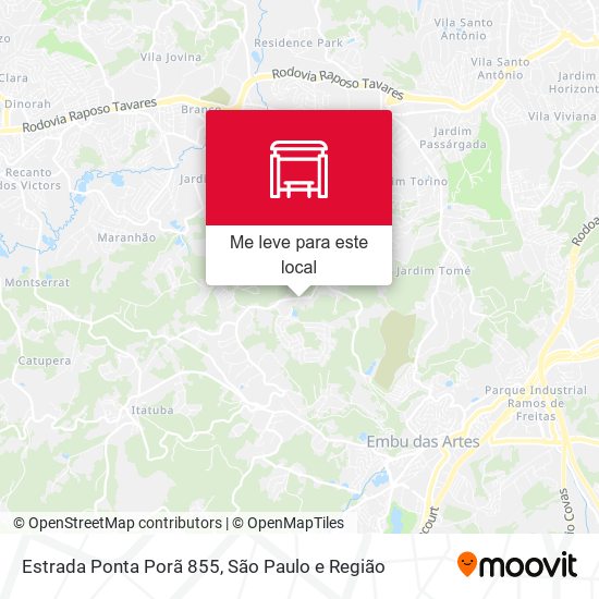 Estrada Ponta Porã 855 mapa