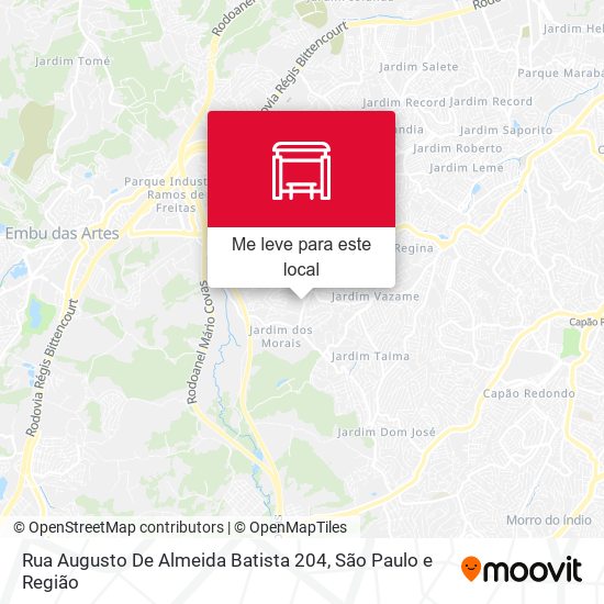 Rua Augusto De Almeida Batista 204 mapa