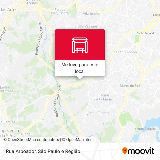 Rua Arpoador mapa