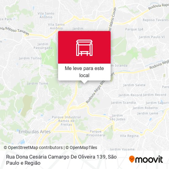 Rua Dona Cesária Camargo De Oliveira 139 mapa