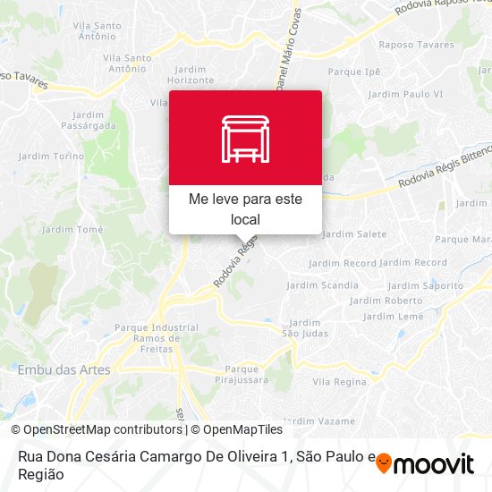 Rua Dona Cesária Camargo De Oliveira 1 mapa