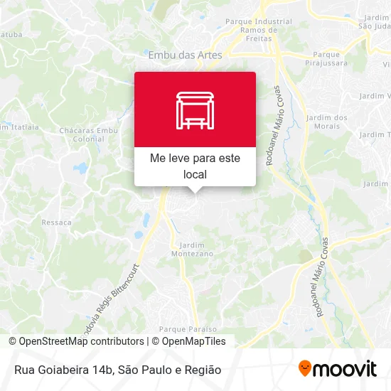 Rua Goiabeira 14b mapa