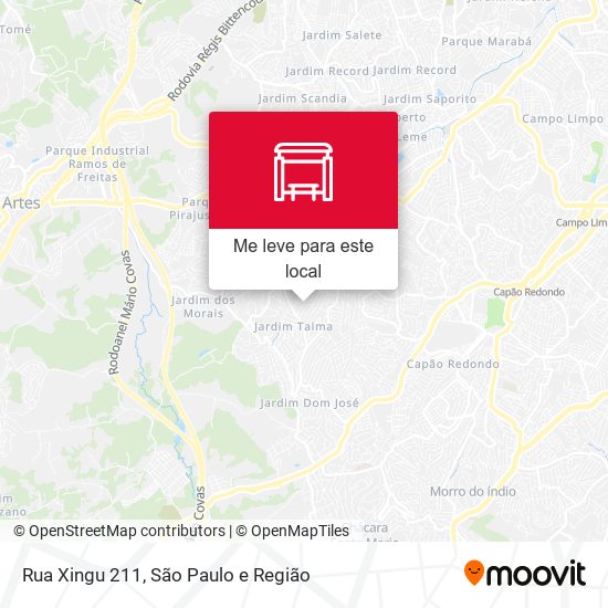 Rua Xingu 211 mapa