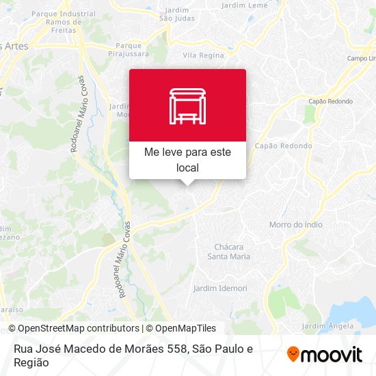 Rua José Macedo de Morães 558 mapa